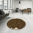 thumbnail image 4 of Ahgly Company Machine Washable Indoor Rectangle Transitional Light Brown Area Rugs, 3' x 5', 4 of 7