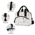 thumbnail image 3 of FORMRS Reusable Lunch Bag for Work School Leakproof Insulated Cooler with Adjustable Shoulder Strap, Green Garden Pattern, 3 of 6