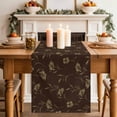 thumbnail image 2 of Table Runner 108 Inches Long for Kitchen Dining, Brown Floral Dresser Scarf Farmhouse, Dining Table Decorations for Wedding/Parties, Vintage Spring Botanical Flowers 13 x 108 In, 2 of 8