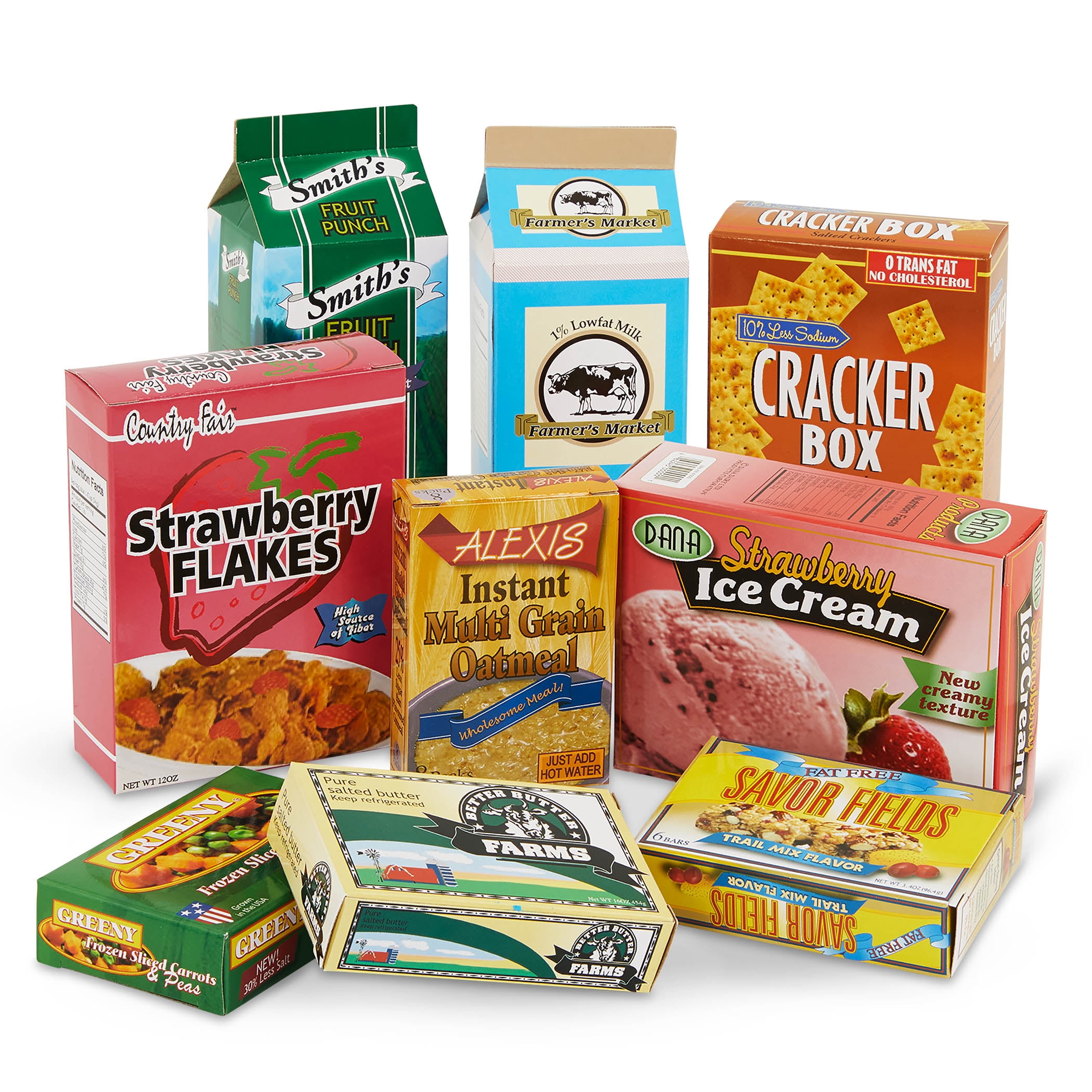 Battat Pantry in a Bucket Play Food Set with 70+ Pieces 11.46 in, Toddler and Preschool Toys