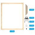 thumbnail image 3 of Unique Bargains Canvas Stretcher Bars Kit, 20x12 Inch Rectangle Solid Wood Frame for Paint, Prints, Oil Paintings, Wood Color, 3 of 5