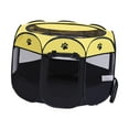 thumbnail image 2 of Pliable pour Petits Animaux Utilisation Intérieure Extérieure Voyage Camping Chat Jaune Noir, 2 of 8
