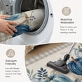 thumbnail image 6 of Area Rugs 4'x6'. Blue White Pumpkin Fall Carpet Runner Indoor Outdoor Rugs Home Decor Aesthetic, Thanksgiving Eucalyptus Retro Non Slip Mats Washable Accent Rug for Living Room Bedroom, 6 of 7