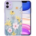 thumbnail image 1 of Phone Case Compatible with IPhone 11 – Shockproof Protective Case – Durable and Sturdy Protection Cover Cases – Stylish and Minimalist Design, Clear Flowers Pattern, 1 of 8