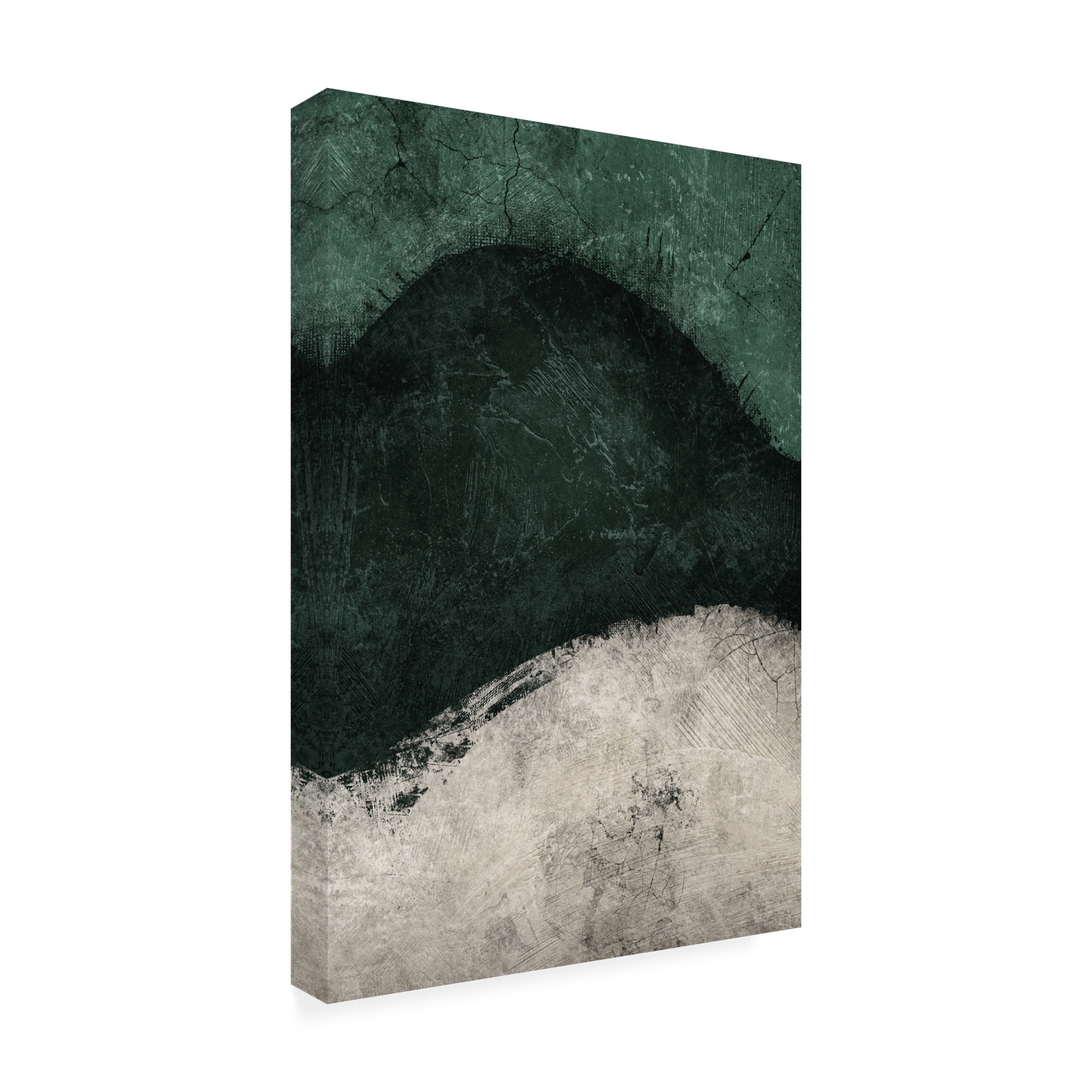 Canvas Wall Art - Ema Paraschiv 'Midnight Emerald No3' Wall Art for Living Room, Bedroom, or Office Décor by Trademark Fine Art - 12 x 19 Inches