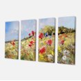 thumbnail image 2 of Coquelicots Peints sur Prairie d'Été - Grande Toile Paysage, 2 of 3