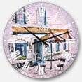 thumbnail image 1 of DesignArt Horloge Murale Grande Rue Café, 1 of 2