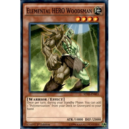 YuGiOh HERO Strike Structure Deck Elemental HERO Woodsman