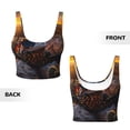 thumbnail image 5 of Lsque Lizard With Sunglasses Sunset Printed Women'S Sports Bra, Compression, Moisture Wicking, High-Impact Sports Bra For Women,Supportive sports bra-Small, 5 of 9