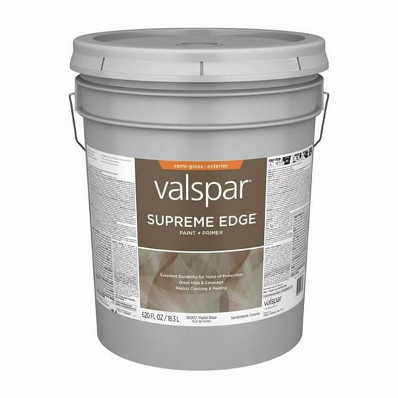 Valspar 028.0036002.008 5 gal Supreme Acrylic Latex House Trim Paint & Primer, Neutral & Pastel