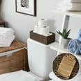 thumbnail image 2 of Casafield Bathroom Storage Baskets - Set of 2, Espresso - Seagrass, 16" W  x 6.75" D x 4.25" H, Woven Toilet Paper, Tissue, Shelving Bins, 2 of 7