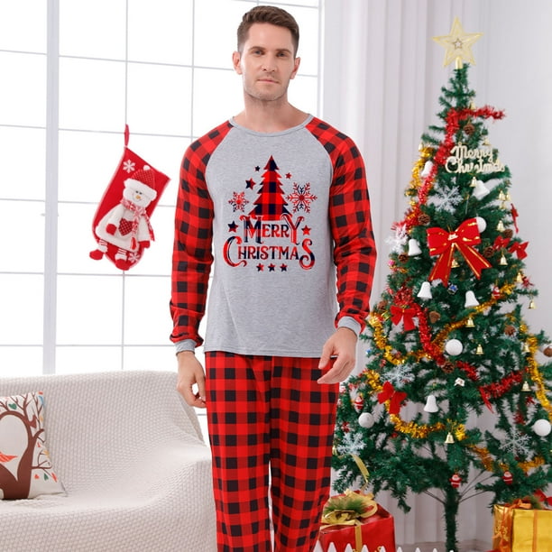 Black Friday Deals 2022! Pisexur Christmas Pajamas for Family, Merry  Christmas Classic Plaid Xmas Tree Sleepwear for Matching Family Christmas  Pajamas Sets, New Year's Pajama Party 