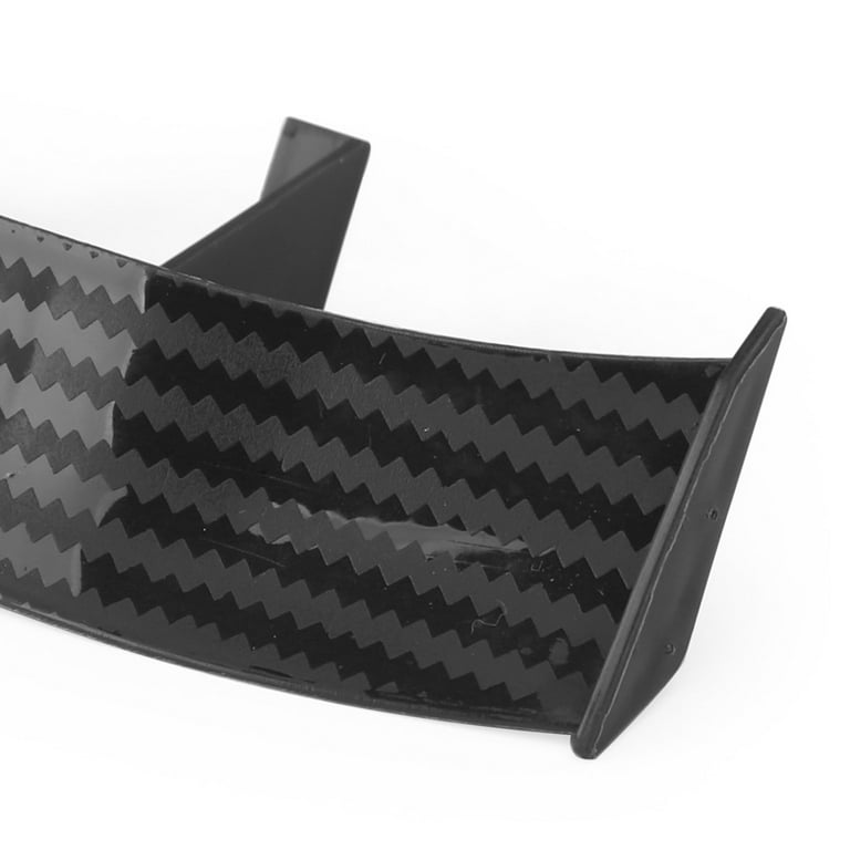 Universal Mini Spoiler Car Auto Tail Decoration Spoiler Wing Carbon Fiber, Gray