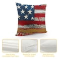 thumbnail image 4 of PHYHOO Patriotic Pillow Cover America Flag Color July Decor Independence Day Decorations Red Cushion Case for Sofa Couch White, 4 of 5