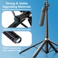 thumbnail image 6 of 71" Tripod for iPhone, Phone Tripod & Selfie Stick for iPhone with Remote, Extendable Portable Phone Tripod Stand, 360° Rotating Cell Phone Holder for Video Recording, Compatible with Android, 6 of 11