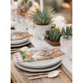 thumbnail image 5 of Happy Easter Bunny Cloth Napkins Set of 4 Reusable Dinner Napkins, Spring Floral Wooden Pink Plaid Cocktail Napkin Washable Table Napkins for Wedding/Holiday Party/Baby Shower 20"x20", 5 of 7