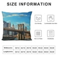thumbnail image 5 of Heduofu Decorative Pillow Cover Financial Modern Famous Skyline New Dusk York City Outdoor Sky Travel Ny Linen Throw Pillows Case for Couch Bed Sofa Soft Pillowcase White, 5 of 5