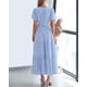thumbnail image 3 of Vestido casual BTFBM para mujer, verano 2025, cuello en V y cintura elástica, 3 of 9
