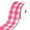 Fuchsia, variant on White Buffalo Plaid Wired Ribbon, 1-1/2-inch, 10-yard, Pink