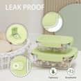 thumbnail image 3 of Microwave Heating Glass Lunch Box Refrigerator Fresh-keeping Bowl With Lid Sealed Box Bento Box Large Capacity Lunch Box 370ml, 3 of 6