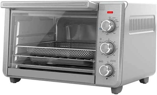 Horno Tostador Black And Decker Con Freidora De Aire Plateado TO3217SS ...