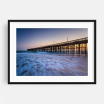 The Pier in Ventura - Ventura California Photography Black Framed Wall Art Print 16 x 24 inches
