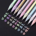 thumbnail image 4 of Glitter Gel Pens 12 Colors Fine Tip Art Markers for Adult Coloring Drawing Scrapbooking Card Making Diy Crafts Journaling Ciozy, 4 of 4