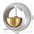 thumbnail image 6 of Kripyery Metal Shopkeepers Bell Loud Sound Front Door Hanging Aluminum Bass Bell Wind Chime Door Opening Doorbell Home Office Coffee Shop Entrance Decoration, 6 of 8