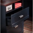 thumbnail image 2 of Wheaton Reversible Corner Desk in Antique Black and Cherry - Engineered Wood, 2 of 7