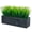 Black, variant on Anoncndin Realistic Artificial Grass Plant in Rectangular Black Wooden Planter – Faux Greenery for Rustic Home Decor – Decorative Fake Plant Arrangement – Ideal for Windowsill Display – Black, 14