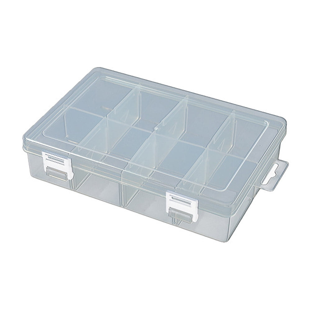 Transparent plastic box storage box is used for tabletop storage box of