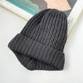 thumbnail image 2 of DJN Women's Solid Color Skull Knit Beanie Winter Warm Hat for Cold Weather Dark Gray One Size, 2 of 4
