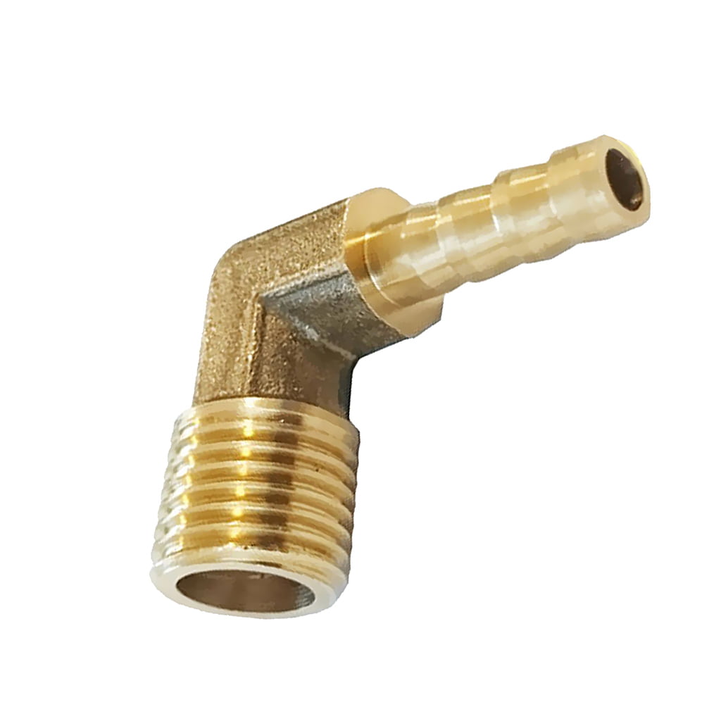 1/8 BSP to 6,8,10mm Brass 90 Degree Male Elbow Barbed Hose Tail Pipe