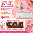 thumbnail image 5 of Star Hair Clips for Girls & Women, Pack of 15 Metal Snap Hair Clips, Lightweight No-Slip Barrettes for All Hair Types, Cute Everyday Hair Accessories, 5 of 5