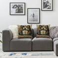 thumbnail image 2 of nygtbtfer Set of 2Throw Pillo Dancing with Bunnies Home Decor Pillowcase Square Cushion Covers for Sofa Bed Couch Car White, 2 of 7