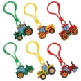thumbnail image 5 of LYTMENT 6pcs Cute Farm Tractor Keychains PVC Key Ring for Backpack Decoration Charms Cute Cartoon Keychain Present for Boys and Girls, 5 of 8