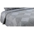 thumbnail image 3 of Marina Decoration Rich Printed Stitching Coverlet Bedspread Ultra Soft Summer Bedding Quilt Set with Quilted Sham, Grey Modern Grid and Stripes Plaid Pattern, 3 of 6