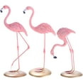thumbnail image 1 of SPRING PARK Resin Sculpture Figurine Statue Ornament Home Decoration Accessories Animal Flamingo Birds Statue for Living Room, 1 of 7