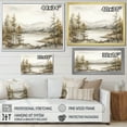 thumbnail image 4 of Designart "Silent Modern Scandinavian Scenery III" Modern Scandinavian Floater Framed Wall Decor, 4 of 5