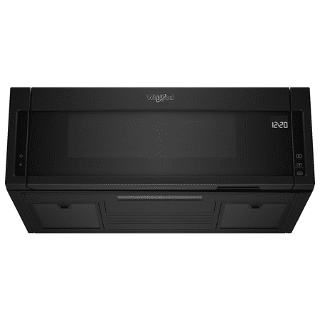 Whirlpool - 1.1 Cu. Ft. Low Profile Over-the-Range Microwave Hood Combination - Black
