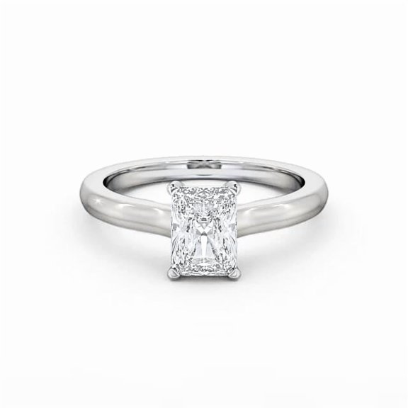 Spot Jewel 1.5 Ct Radiant Cut Lab Created Diamond Ring – 14K White Gold Plated Solitaire Ring – Engagement Ring for Women – A Perfect Gift for Timeless Celebrations