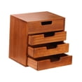 thumbnail image 4 of Cajón Organizador de Escritorio, Material de Oficina, Armario Organizador, Caja de Almacenamiento de 4 Niveles para Maquillaje, Facturas Y Cartas., 4 of 9
