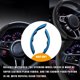 thumbnail image 4 of Embellecedor de marco para volante de coche, pegatina de decoración para camión y automóvil, Kit Interior antideslizante Universal, rojo de Automoción decorativa y accesorios Fibra de Carbono Azul, 4 of 6
