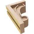 thumbnail image 6 of 4"W x 8"D x 12"H Classic Alma Rough Cedar Woodgrain TimberThane Corbel, Primed Tan, 6 of 6