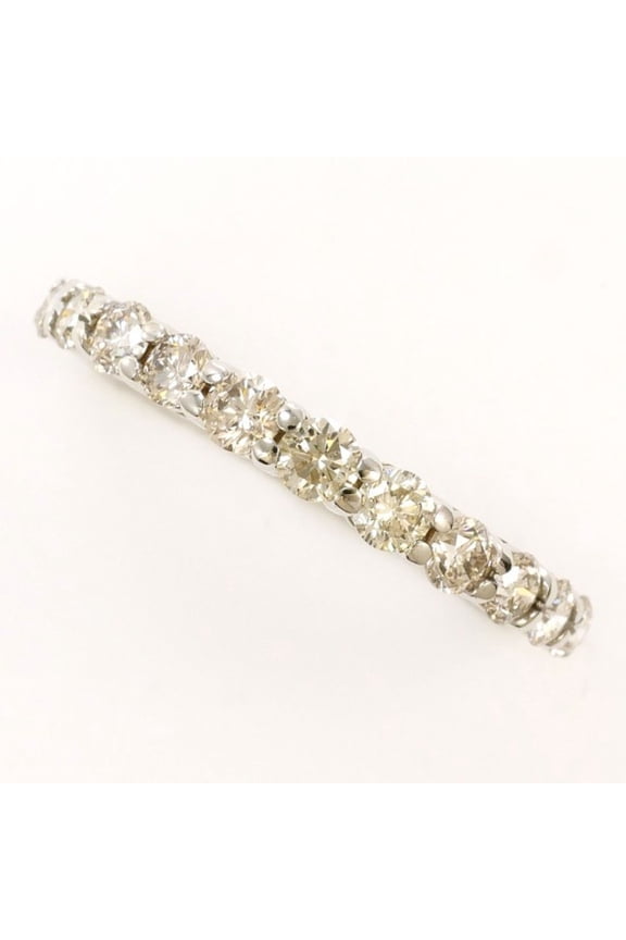 Pre-Owned PT900 Platinum Ring with 0.50 Carat Diamond, Total Weight Approx. 1.4g, Used Jewelry,...