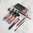 thumbnail image 2 of Makeup Bru 14-count Synthetic Brush Set, Foundat Brush, Brush, Brush, Silver Makeup Brush Set, 2 of 4