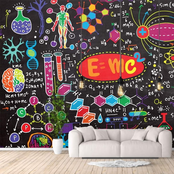 IDEA4WALL 6pcs Banksy Street Graffiti Peel and Stick Wallpaper Removable Wall Murals Large Wall Stickers for Home Decoration, 100"x24"