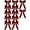 Wine, variant on Christmas Tree Velvet Bows 12 Pack Double Layer Brown Holiday Decorations for Tree and Home Festive Ornament