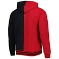 thumbnail image 3 of Men's Mitchell & Ness Red/Black Chicago Bulls Hardwood Classics Split Pullover Hoodie, 3 of 3