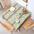 thumbnail image 2 of Pioneer Flower Floral Print Pattern Square Tablecloth, Waterproof Wipeable Spillproof Washable Table Cover for Home Kitchen Party Decor, 42"x42", 2 of 6